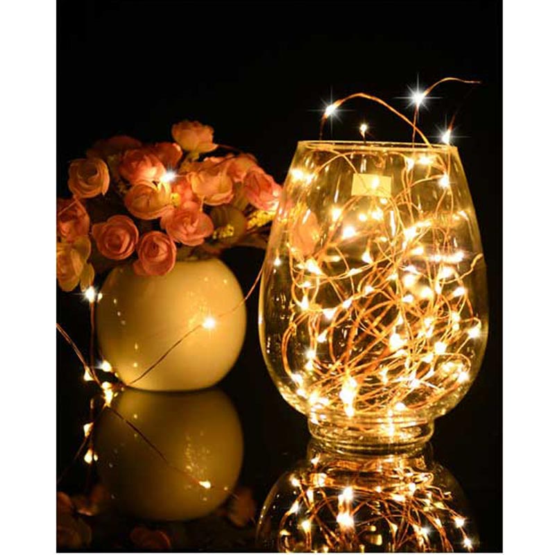 ریسه LED طرح مفتول 5 متری باطری خور