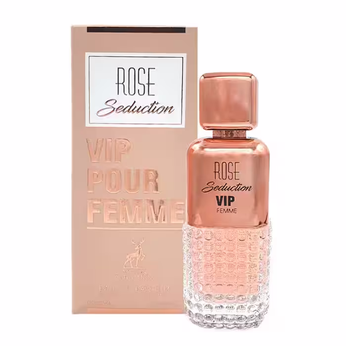 عطر ادکلن الحمبرا رز سداکشن وی ای پی پور فم مشابه کارولینا هررا 212 وی ای پی رز | عطر و ادکلن آویژه کنگان