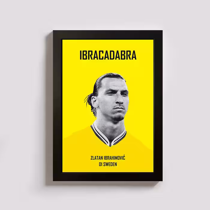 تابلو مدل فوتبالی زلاتان ابراهیموویچ zlatan کد BL053