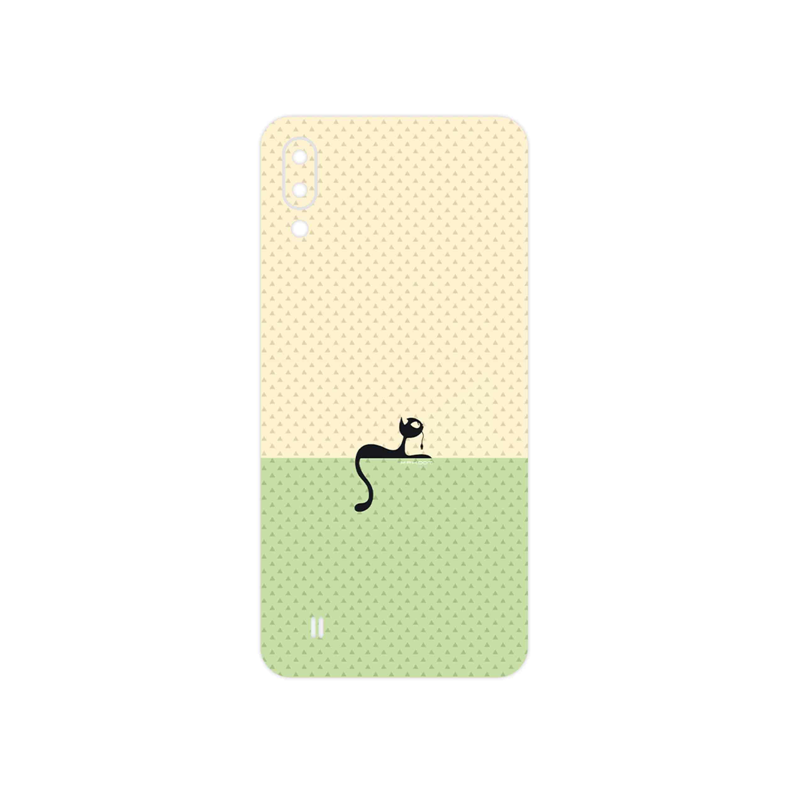 برچسب پوششی ماهوت مدل Minimal Internet Cat Icon مناسب برای گوشی موبایل سامسونگ Galaxy M10