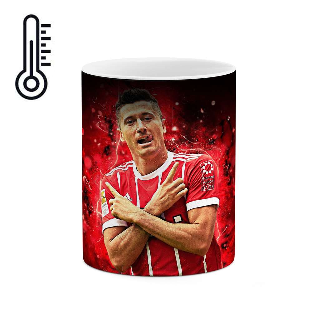 ماگ حرارتی طرح فوتبالیست Robert Lewandowski مدل mgph12893
