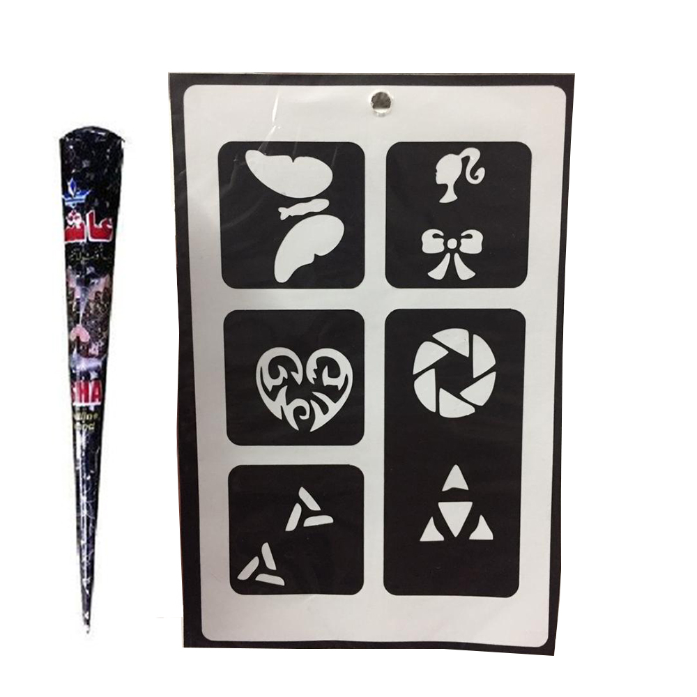 شابلون تتو و حنا طراحی کد 253