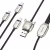 کابل تبدیل USB به USB-C / microUSB / لایتنینگ باسئوس مدل CAMLT-YE01 طول 1.2 متر