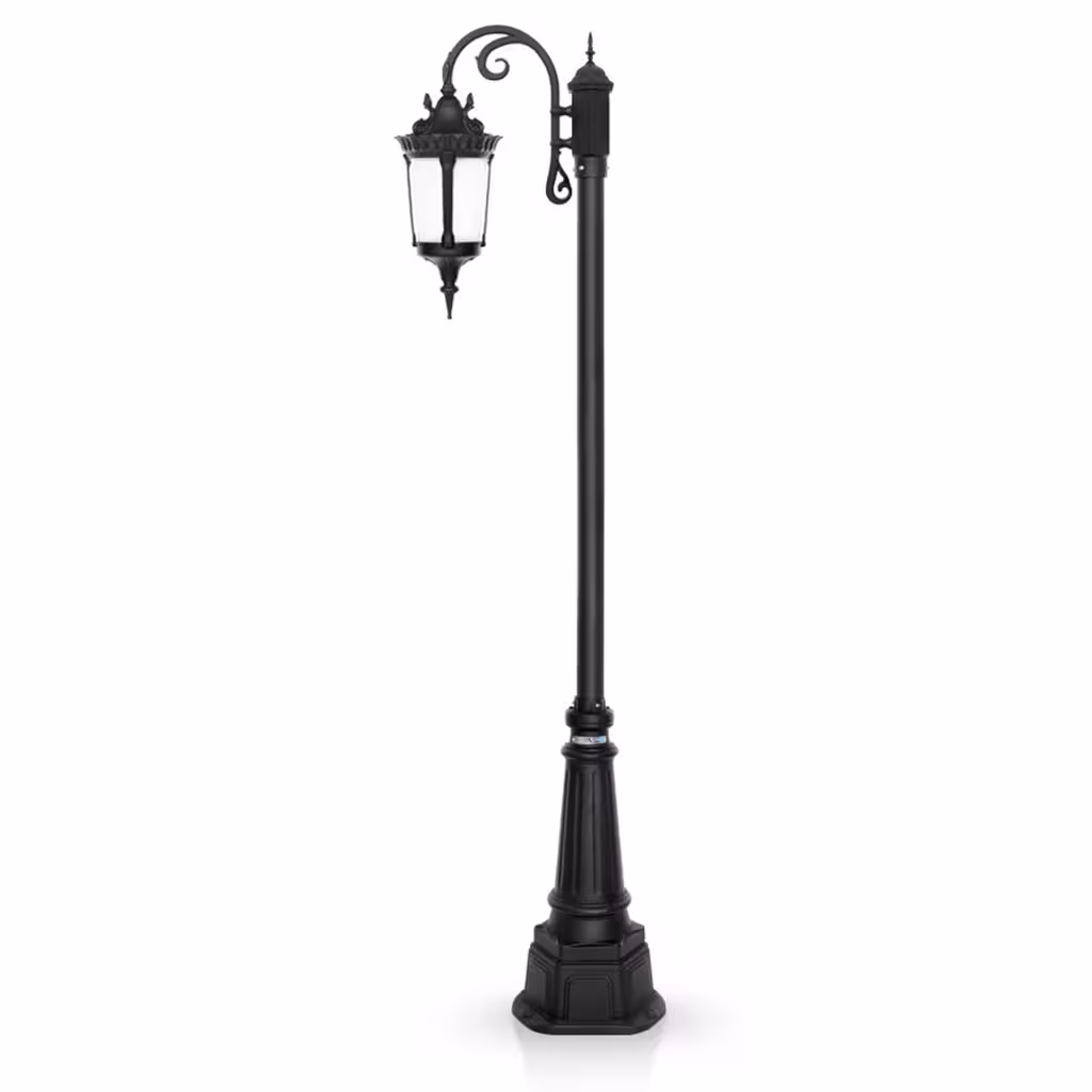 چراغ حیاطی ایستاده تک شاخه شب تاب مدل پاسارگاد کد SH-106611220