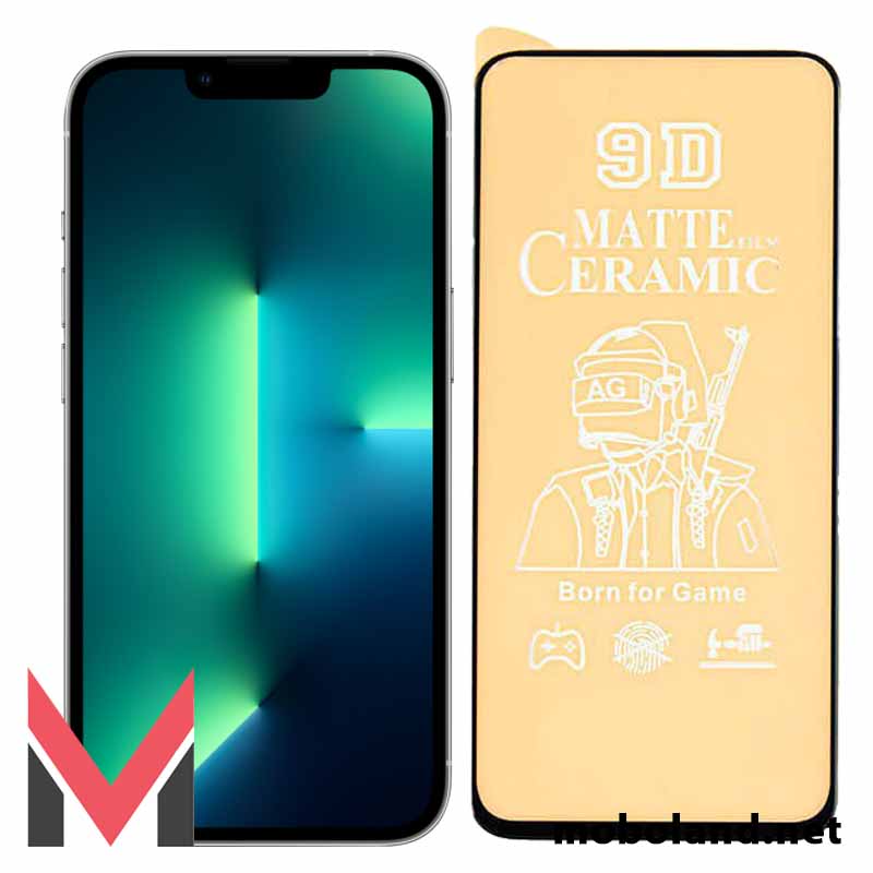 قیمت گلس تمام صفحه سرامیکی مات اپل آیفون iPhone 13 Pro Max - موبولند