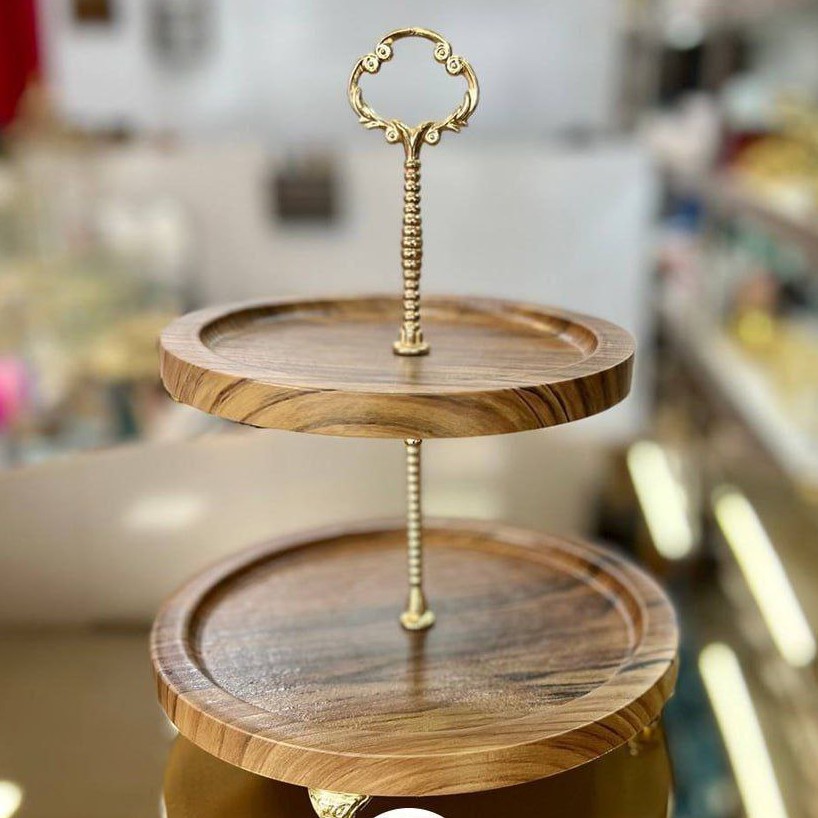 شیرینی خوری  دو طبقه گرد