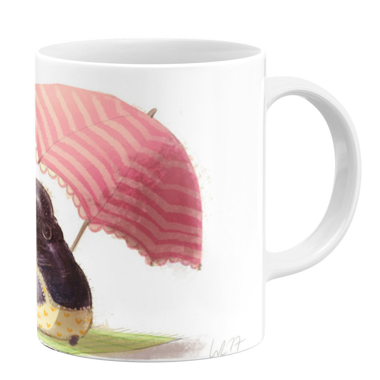 ماگ طرح اسب آبی کد 9843