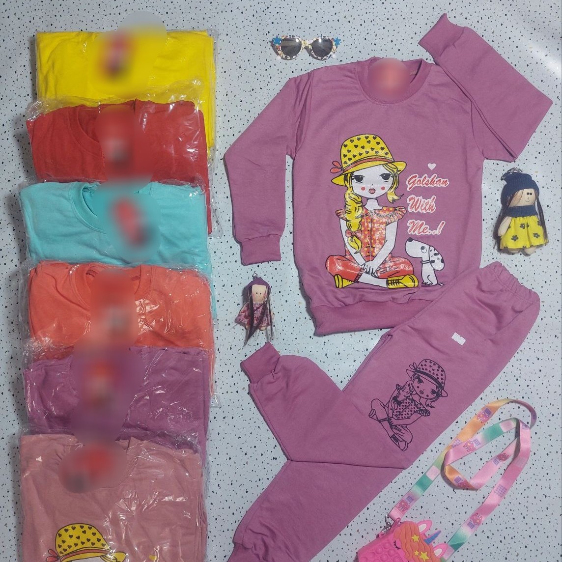 بلوز شلوار طرح دختر سایز50و55