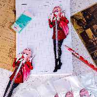 خطکش چوبی طرح دختر جنس چوبی