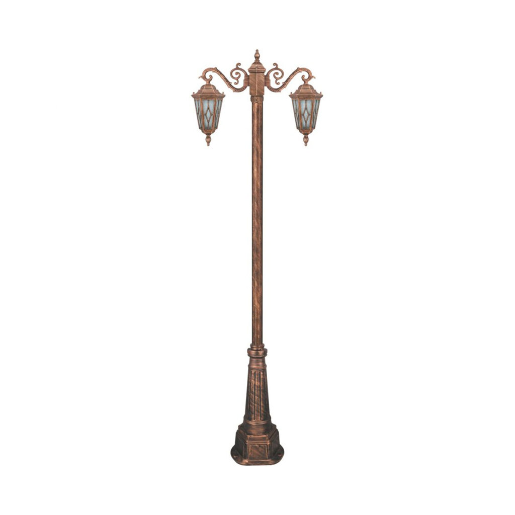 چراغ دوشاخه حیاطی و پارکی تکشیدفام مدل ویسپر کد 91215-15-7222