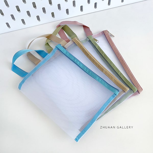 جامدادی و کیف توری زیپ دار مینیمال