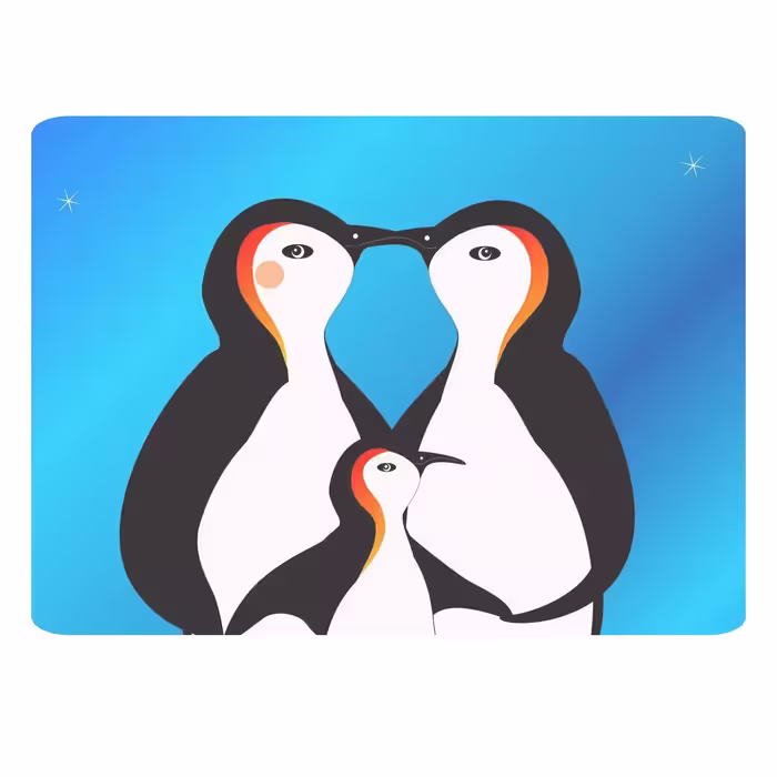 ماوس پد طرح پنگوئن کد B532