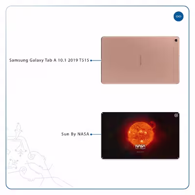 برچسب پوششی ماهوت مدل Sun-By-NASA مناسب برای تبلت سامسونگ Galaxy Tab A 10.1 2019 T515