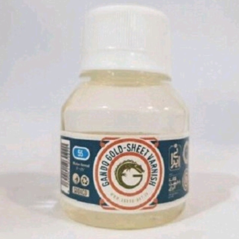 وارنیش ورق طلا گاندو 55 میلی شفاف