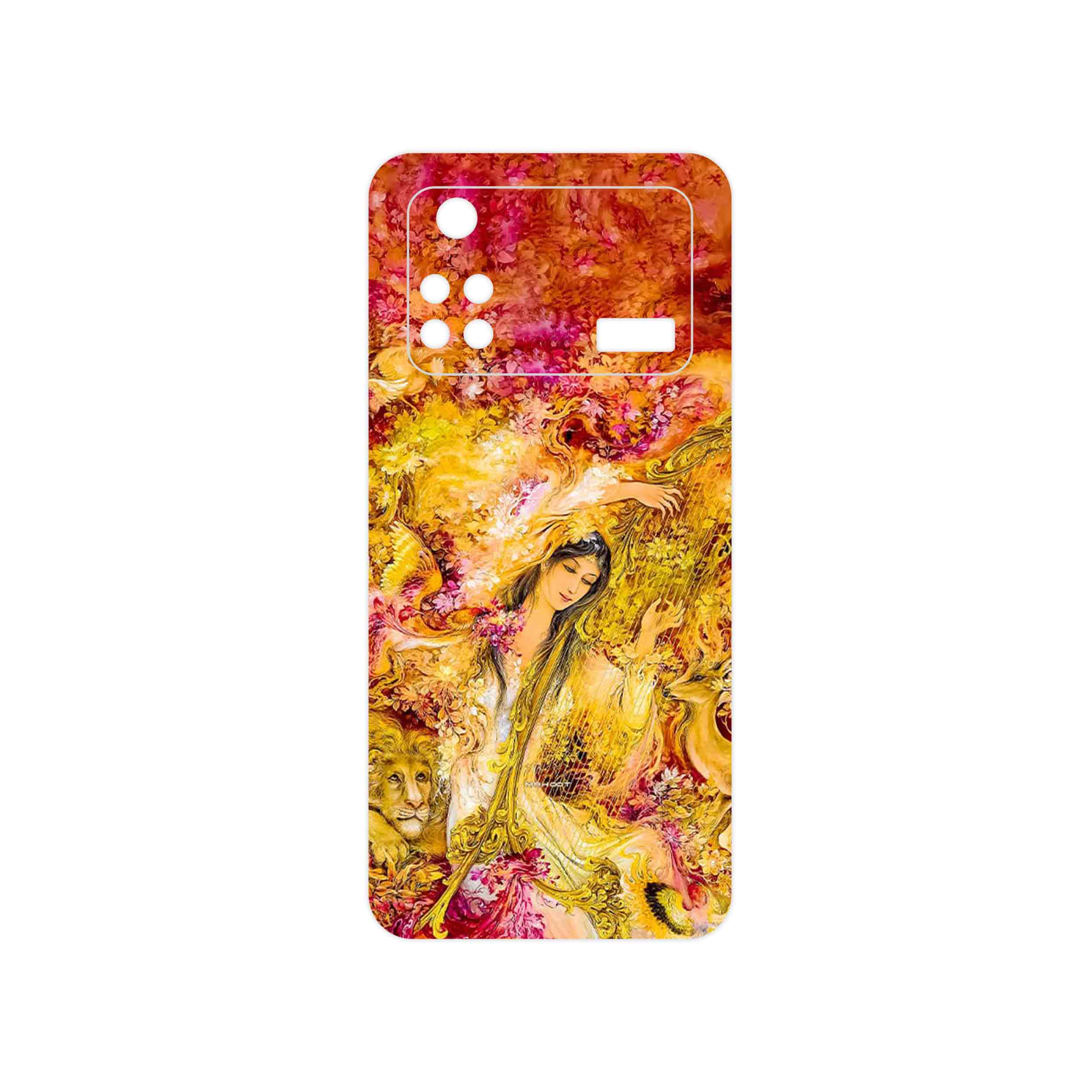 برچسب پوششی ماهوت مدل Persian miniature 1 مناسب برای گوشی موبایل شیائومی Poco M4 Pro 4G