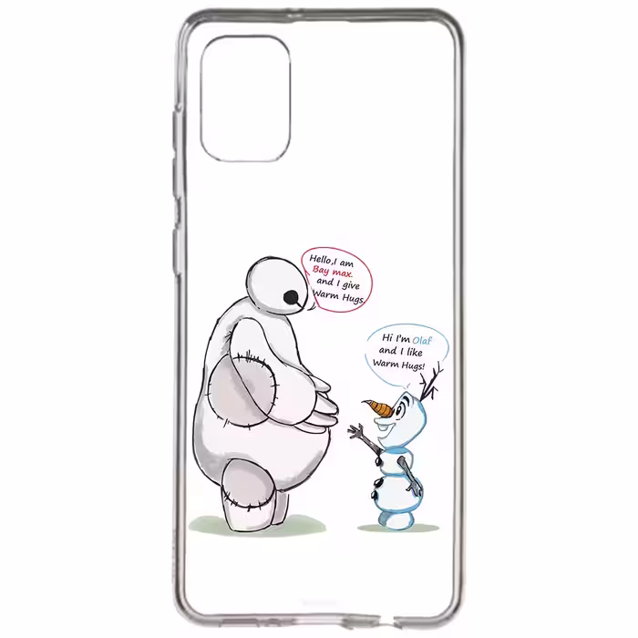 کاور طرح Olaf &amp; Baymax مناسب برای گوشی موبایل سامسونگ Galaxy A31 