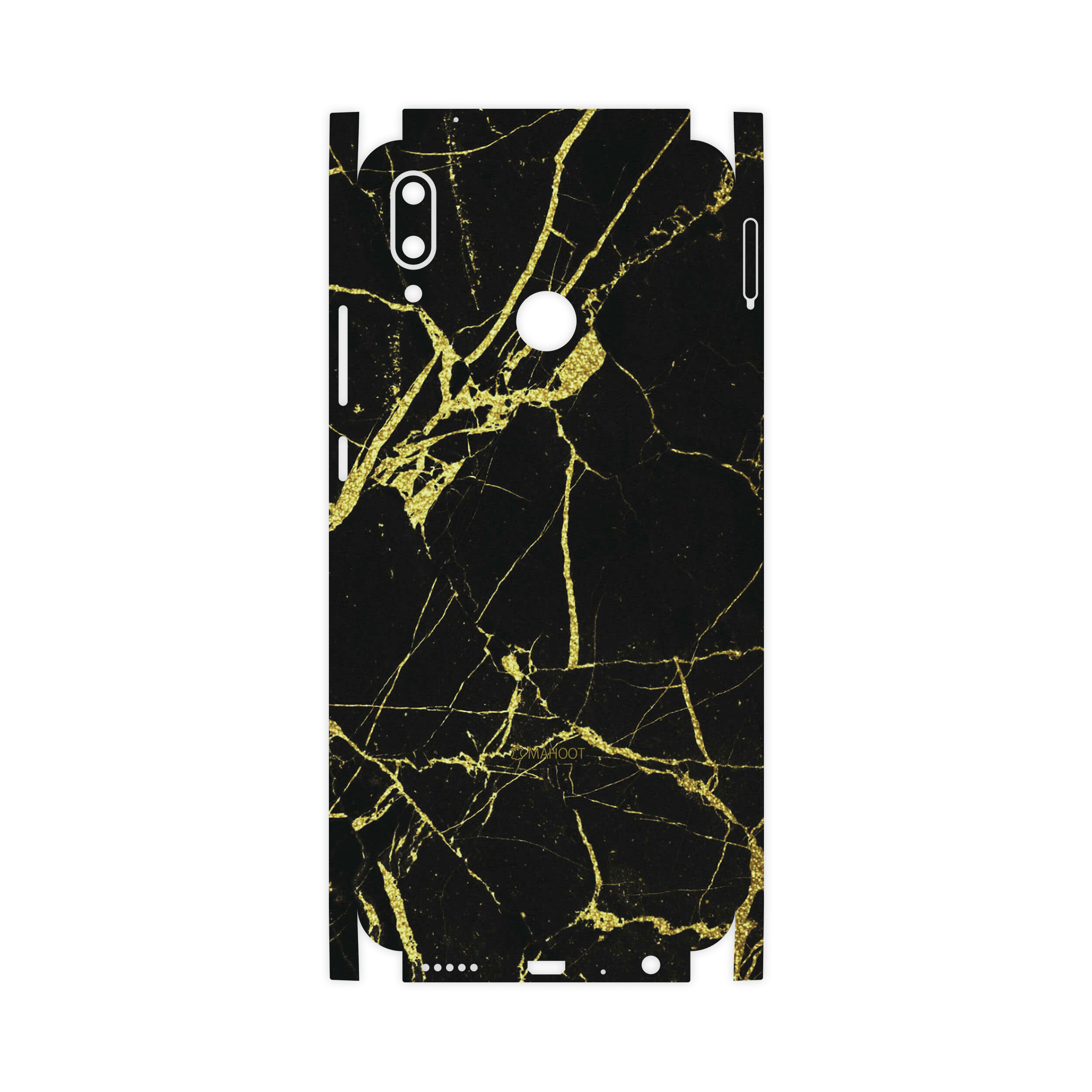 برچسب پوششی ماهوت مدل Graphite-Gold-Marble-FullSkin مناسب برای گوشی موبایل هوآوی Y9 2019