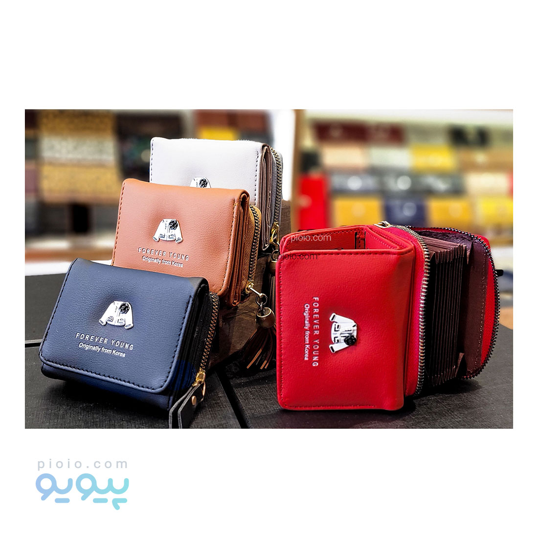 کیف پول جاکارتی آکاردئونی طرح پیراهن