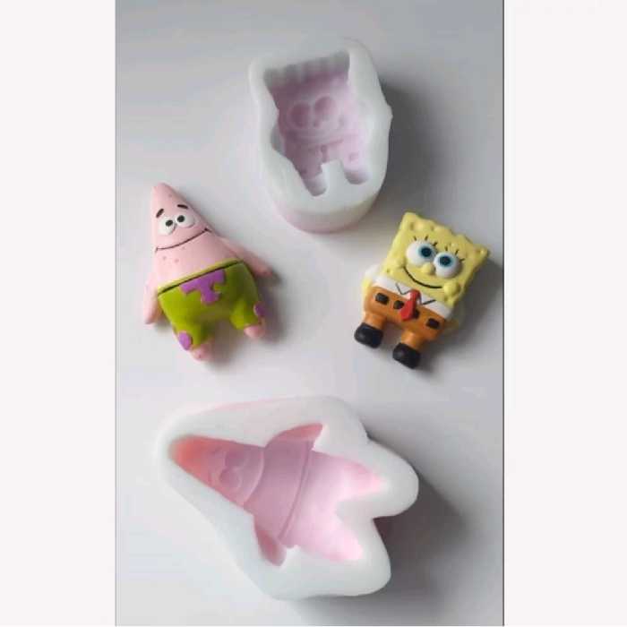 قالب سیلیکونی پاتریک و باب اسفنجی