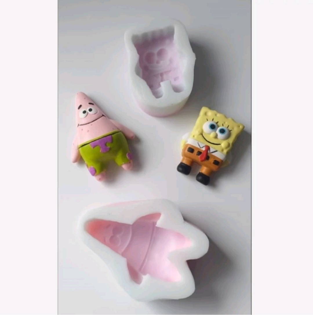 قالب سیلیکونی پاتریک و باب اسفنجی