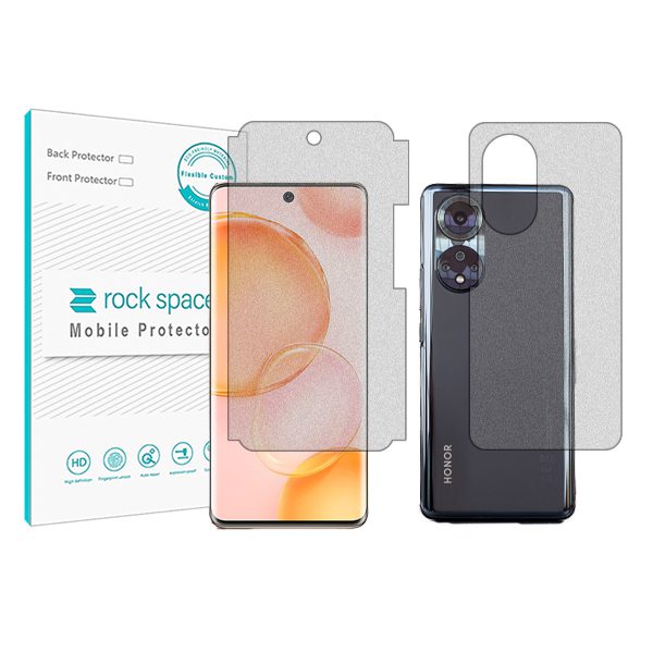 گلس صفحه نمایش و پشت گوشی آنر 50 مدل نانو هیدروژل مات برند راک اسپیس کد 14695S-18976M