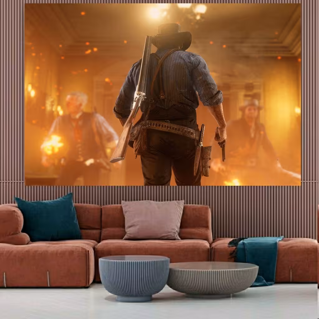 تابلو بوم  طرح Red Dead Redemption 2  کد 318