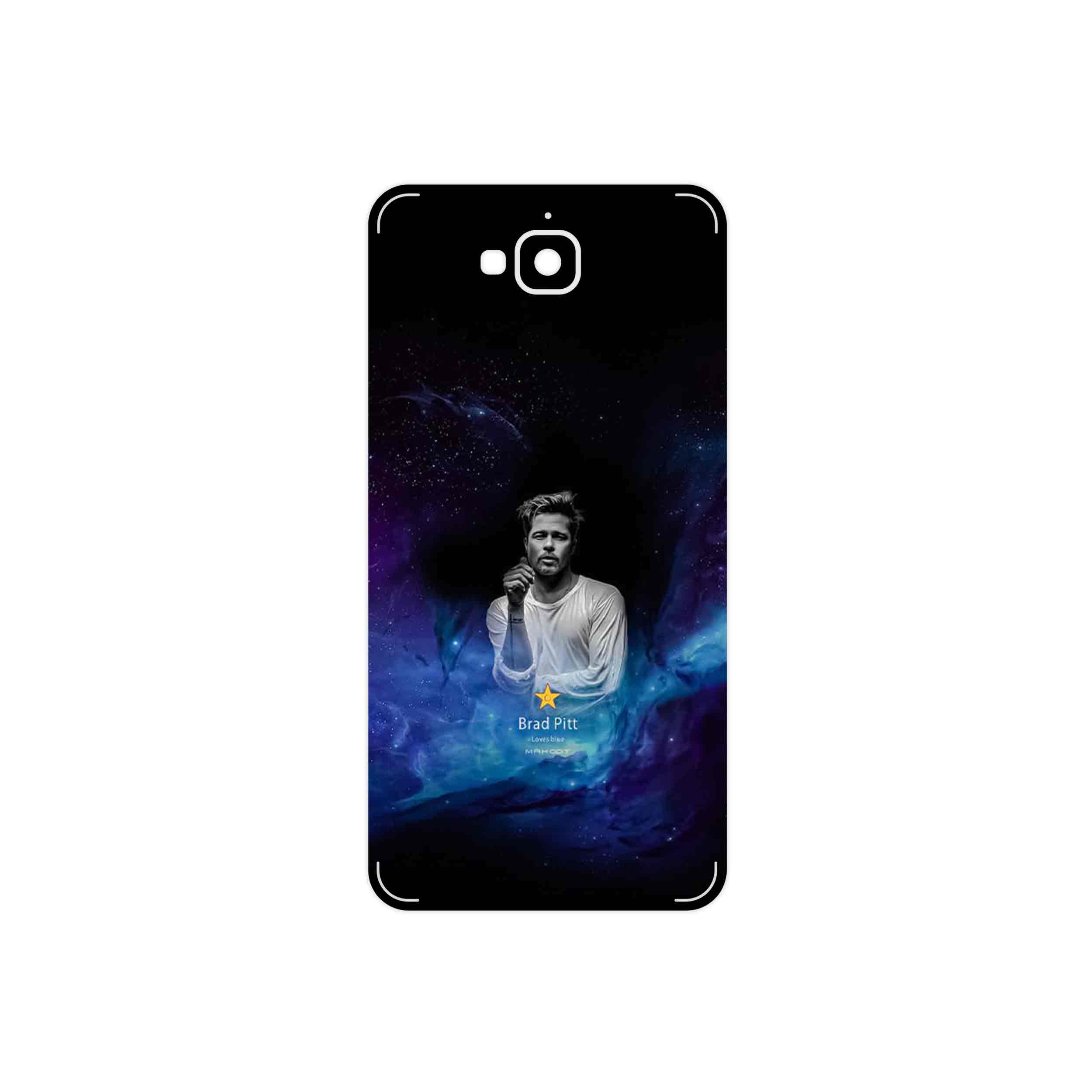 برچسب پوششی ماهوت مدل Brad Pitt مناسب برای گوشی موبایل هوآوی Y6 Pro
