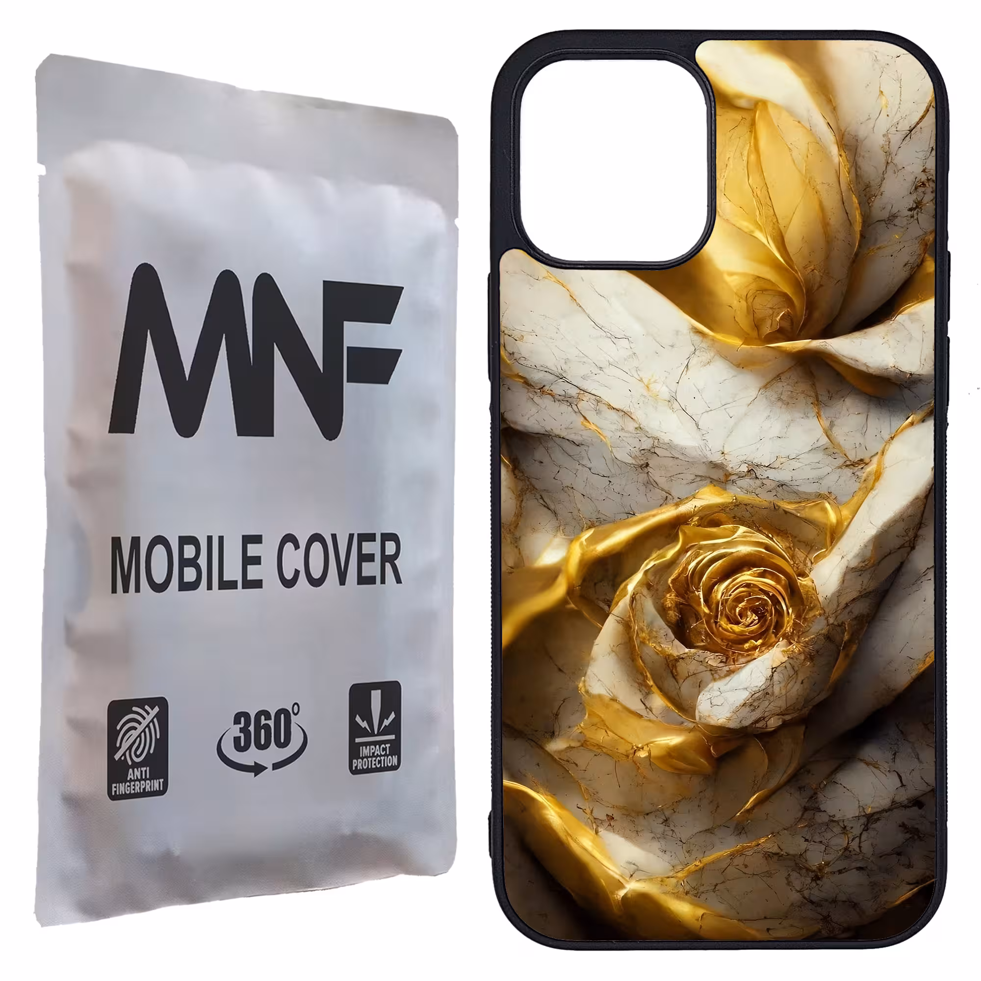کاور ام ان اف طرح گل سنگی کد P-023 مناسب برای گوشی موبایل اپل iPhone 12 Pro