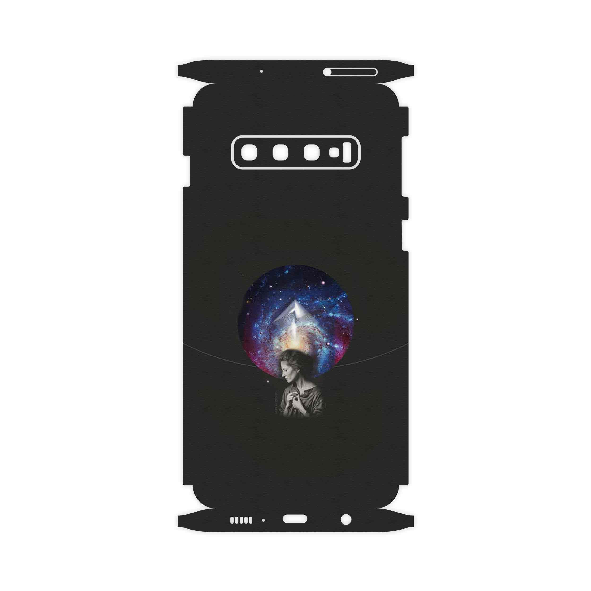 برچسب پوششی ماهوت مدل Collage of surreal Portrait of Women 3-FullSkin مناسب برای گوشی موبایل سامسونگ Galaxy S10