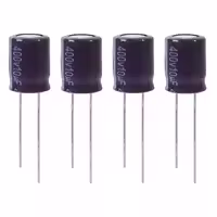 خازن الکترولیت 10میکروفاراد 400 ولت آکسبوم مدل TEC 100400 بسته 4 عددی