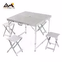 میز و صندلی 4 نفره تاشو بولین مدل BL500K12