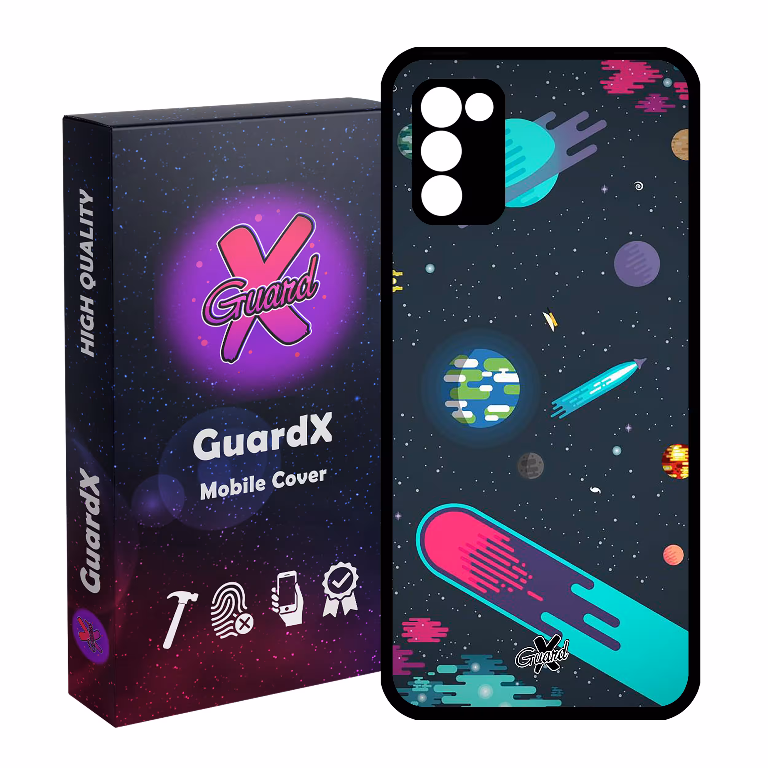 کاور گارد ایکس طرح Galaxy مدل Glass10073 مناسب برای گوشی موبایل سامسونگ Galaxy A02s / M02s