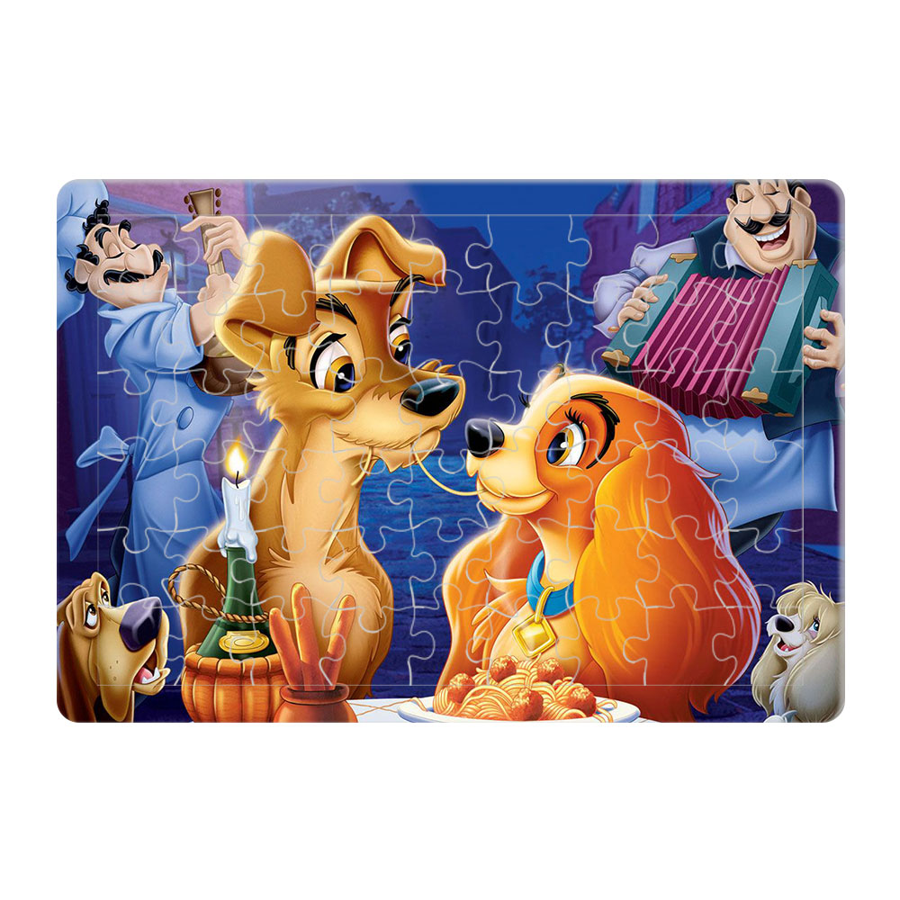 پازل 54 تکه طرح ليدي و ترمپ مدل P1021