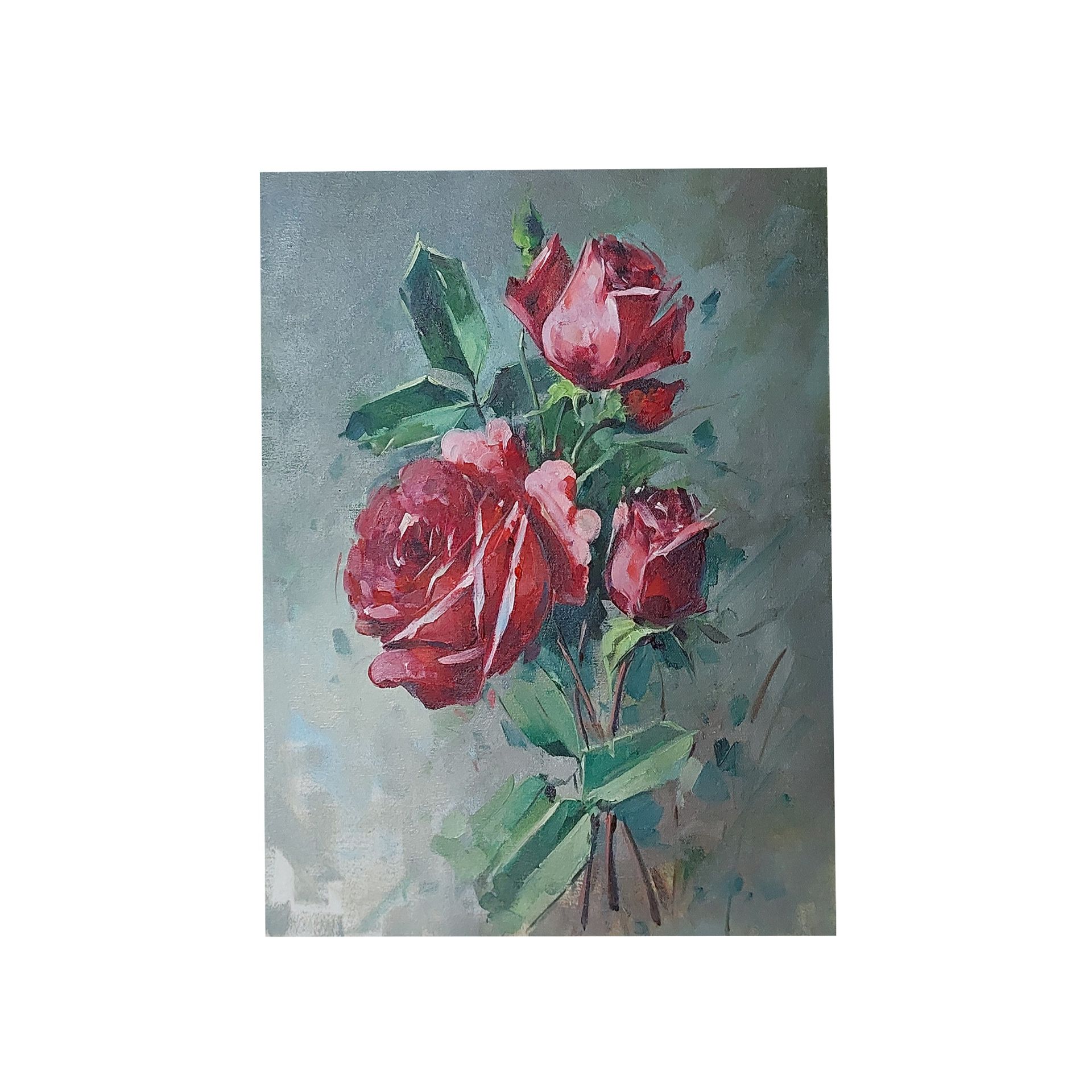 تابلو نقاشی رنگ روغن مدل گل 41