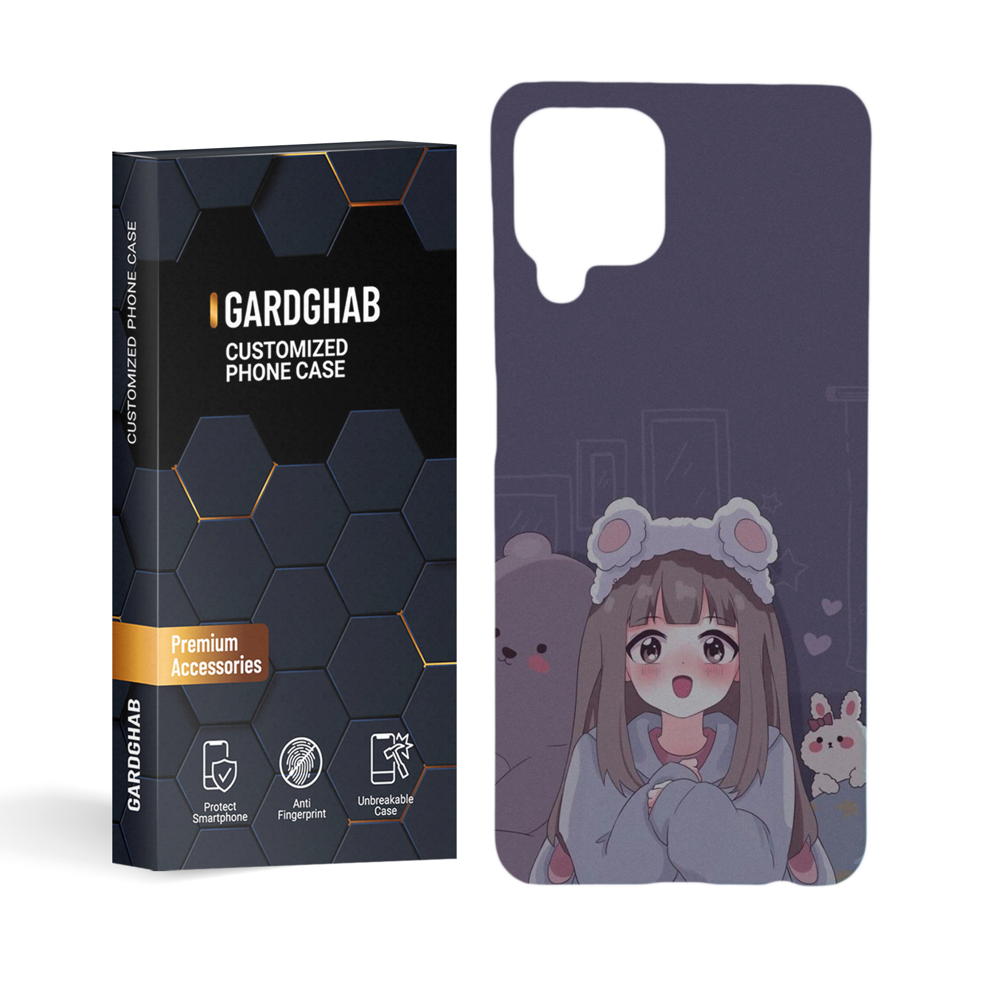 کاور گارد قاب مدل دخترانه مناسب برای گوشی موبایل سامسونگ galaxy a22 4g