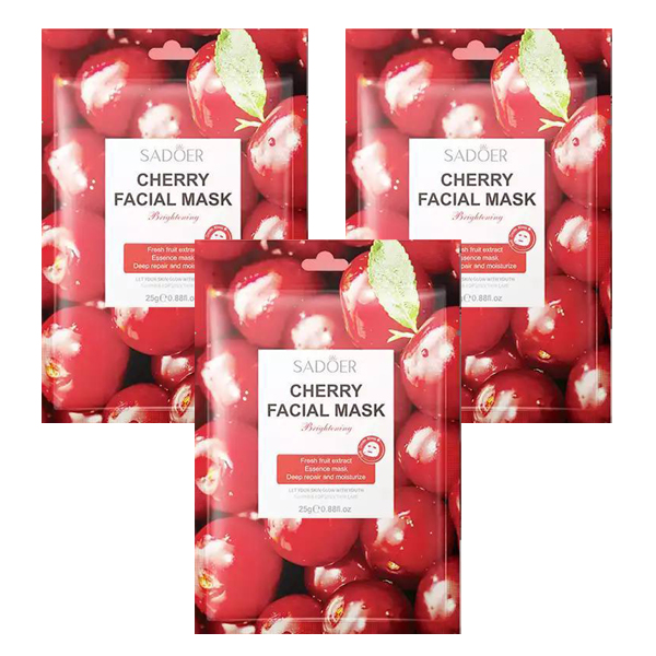 ماسک صورت سادوئر مدل گیلاس وزن 25 گرم بسته 3 عددی