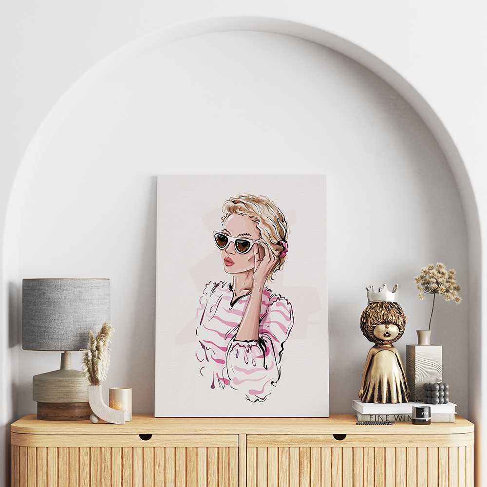 تابلو شاسی مدل دخترانه کد T320748 | دنیای قاب