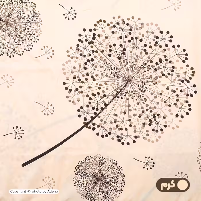 ملحفه آدنو مدل Dandelion کد IR119 دونفره سایز 160x200 سانتی متر