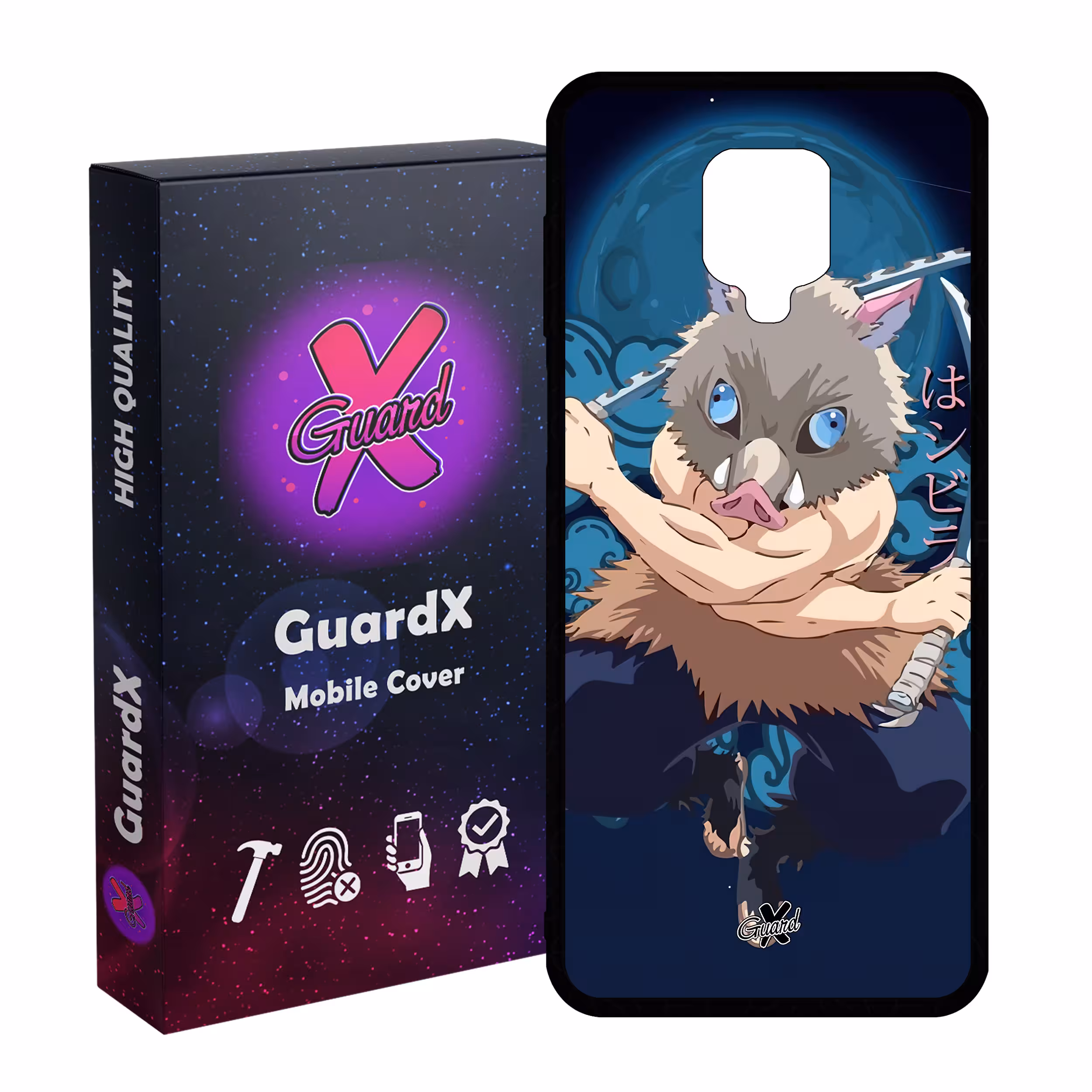 کاور گارد ایکس طرح شیطان کش انیمه مدل Glass10560 مناسب برای گوشی موبایل شیائومی Redmi Note9 Pro/Note 9 Pro Max/Redmi Note 9S/MI Poco M2 Pro