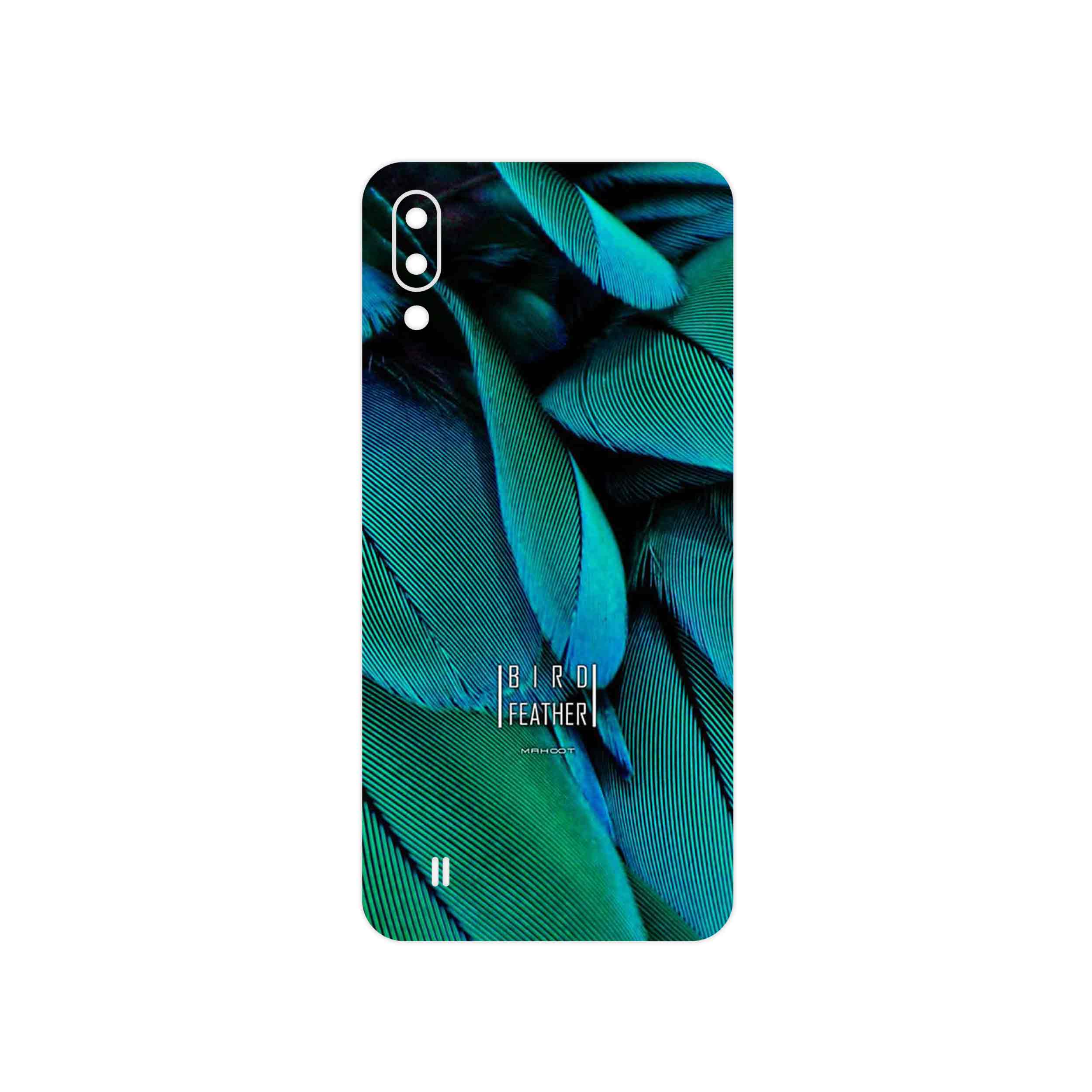 برچسب پوششی ماهوت مدل Green Feather مناسب برای گوشی موبایل سامسونگ Galaxy M10