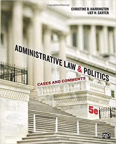 خرید و دانلود نسخه کامل کتاب Administrative Law and Politics: Cases and Comments (5th Edition) - pdf