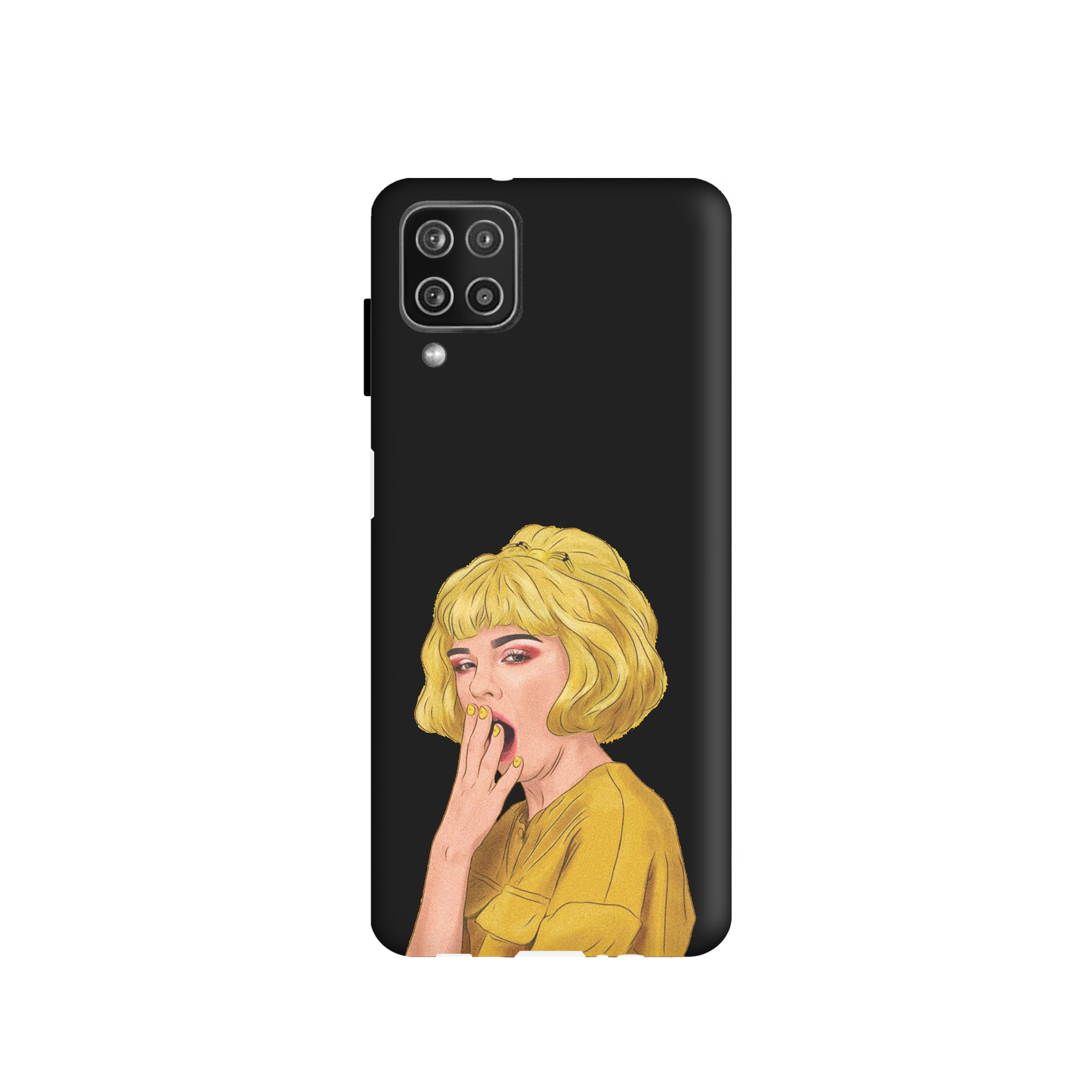 کاور طرح دختر خوابالو کد 317 مناسب برای گوشی موبایل سامسونگ Galaxy A12