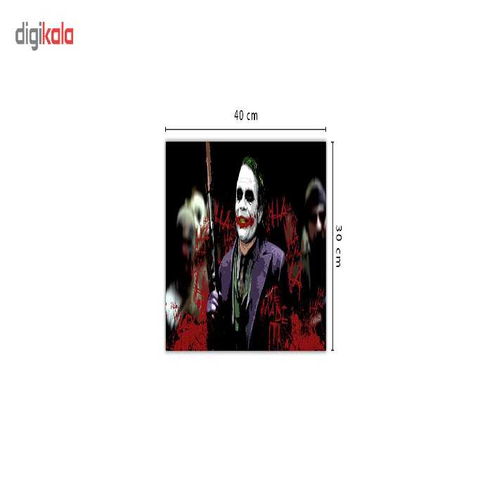 تابلو شاسی ونسونی طرح Joker Prade with shotgun سایز 30 × 40