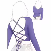 نیم تنه کراپ تک برند SARISA کد 531