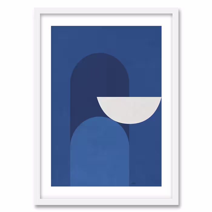 تابلو فورنیمو مدل Abstract &amp; White Shapes کد 10139W