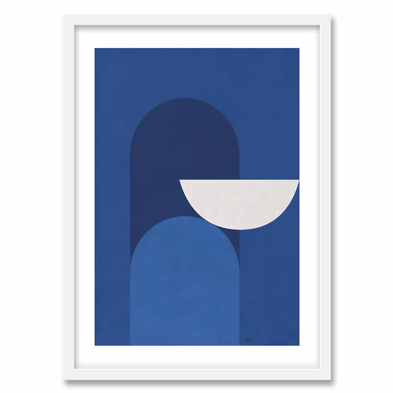 تابلو فورنیمو مدل Abstract &amp; White Shapes کد 10139W