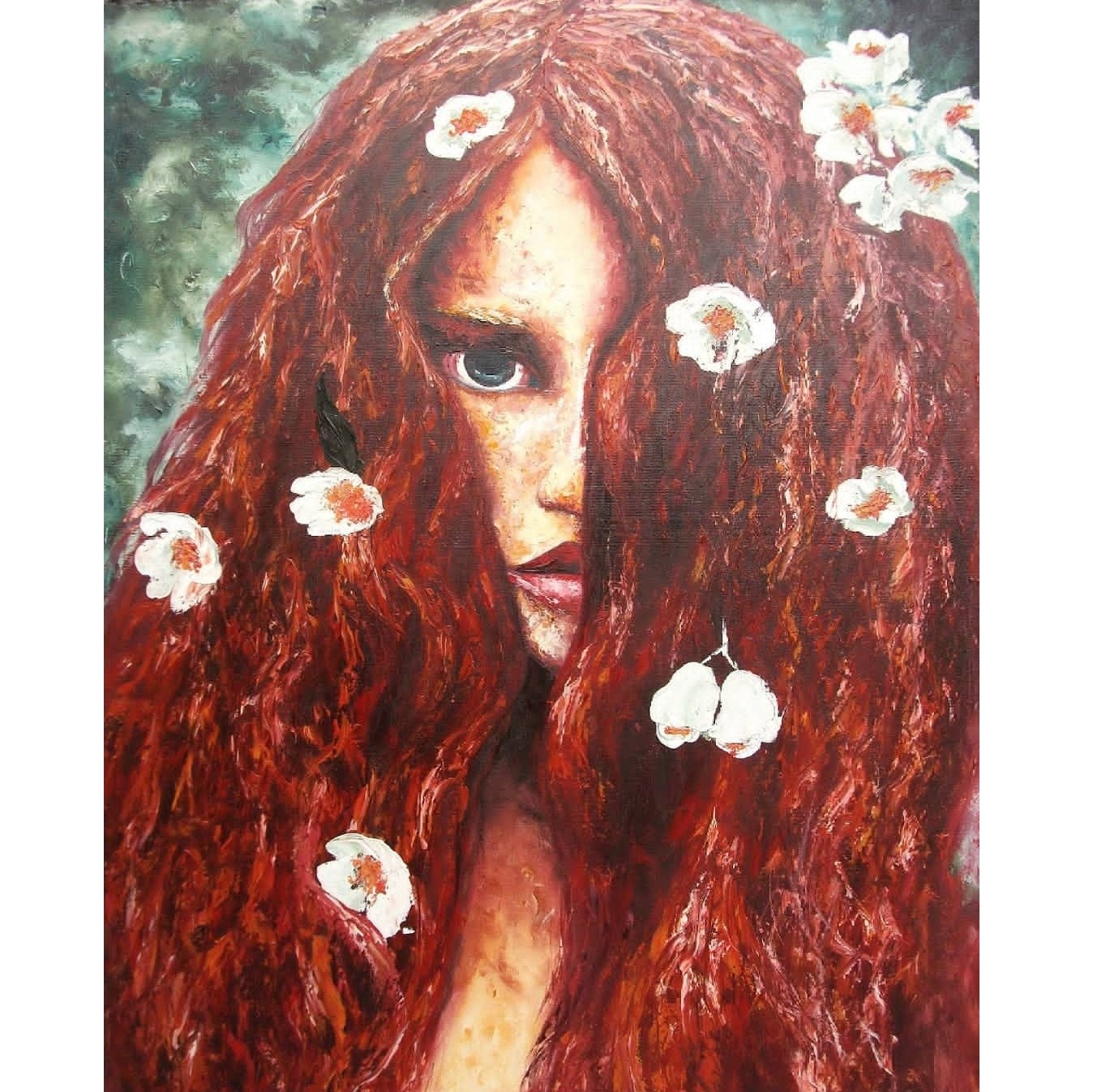 تابلو نقاشی رنگ روغن روی بوم سبک امپرسیونیسم با عنوان زیبایی