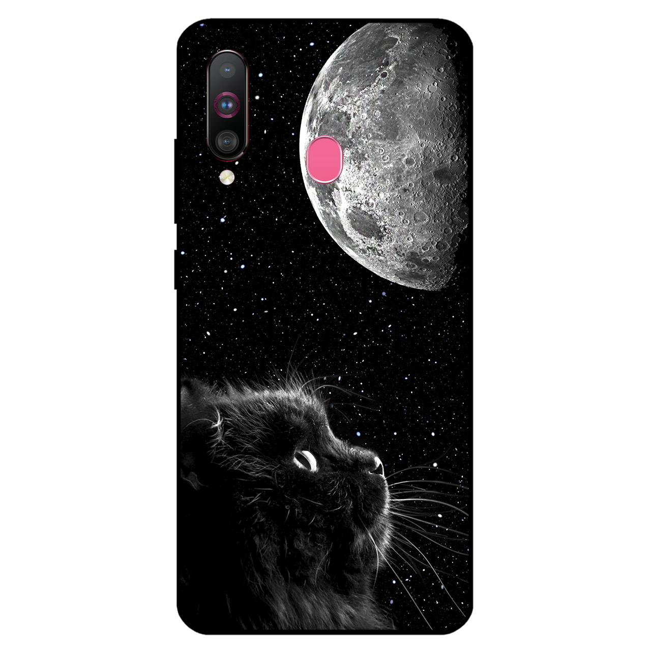 کاور مگافون طرح گربه مدل 1882 مناسب برای گوشی موبایل سامسونگ Galaxy M30 / A40 S