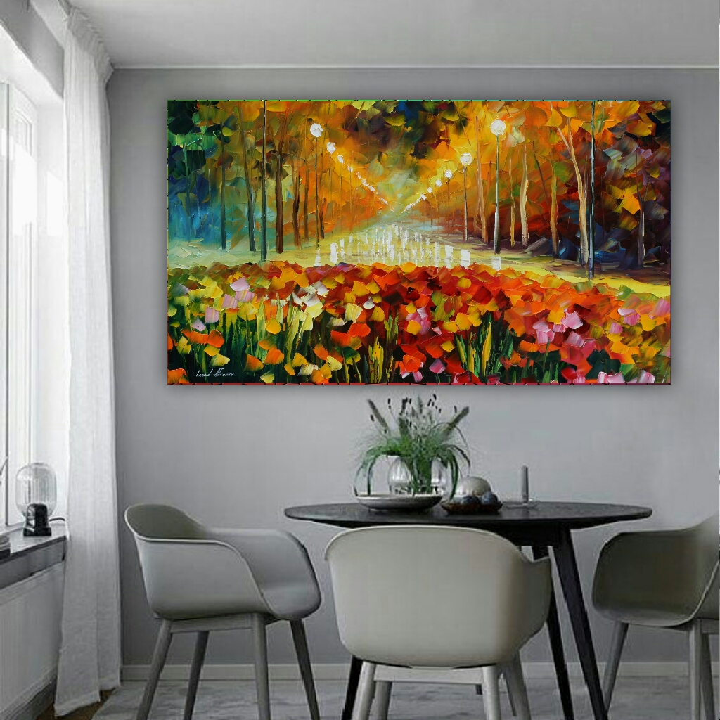 تابلو بوم طرح منظره کدBH611