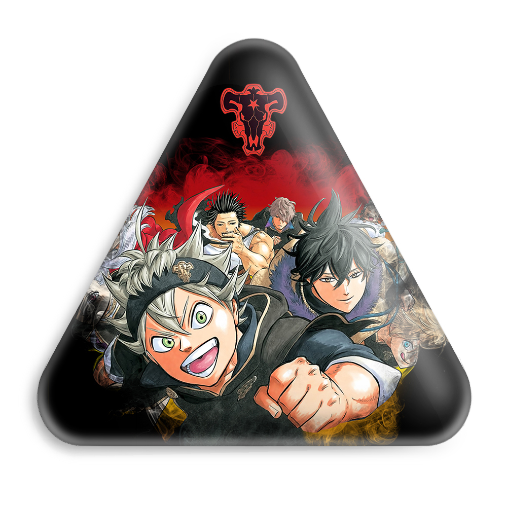 پیکسل خندالو طرح انیمه بلک کلاور Black Clover مدل مثلثی کد 11726